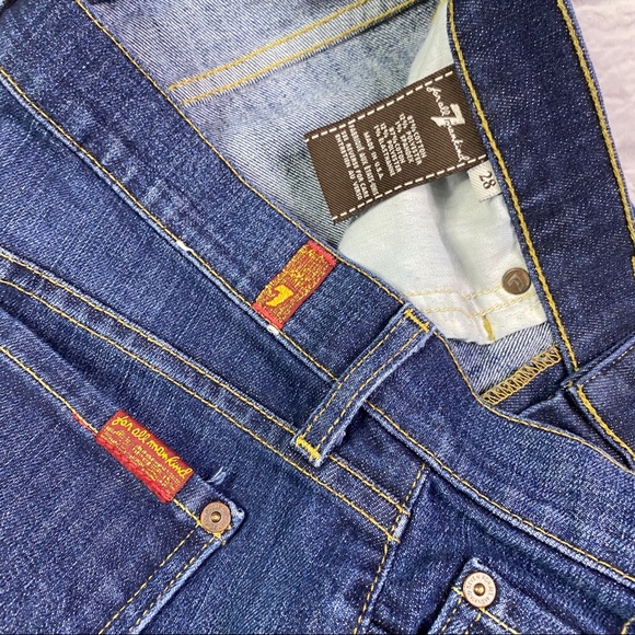 {7 For All Mankind} Bootcut Jean Sz 28 - Picture 4 of 6